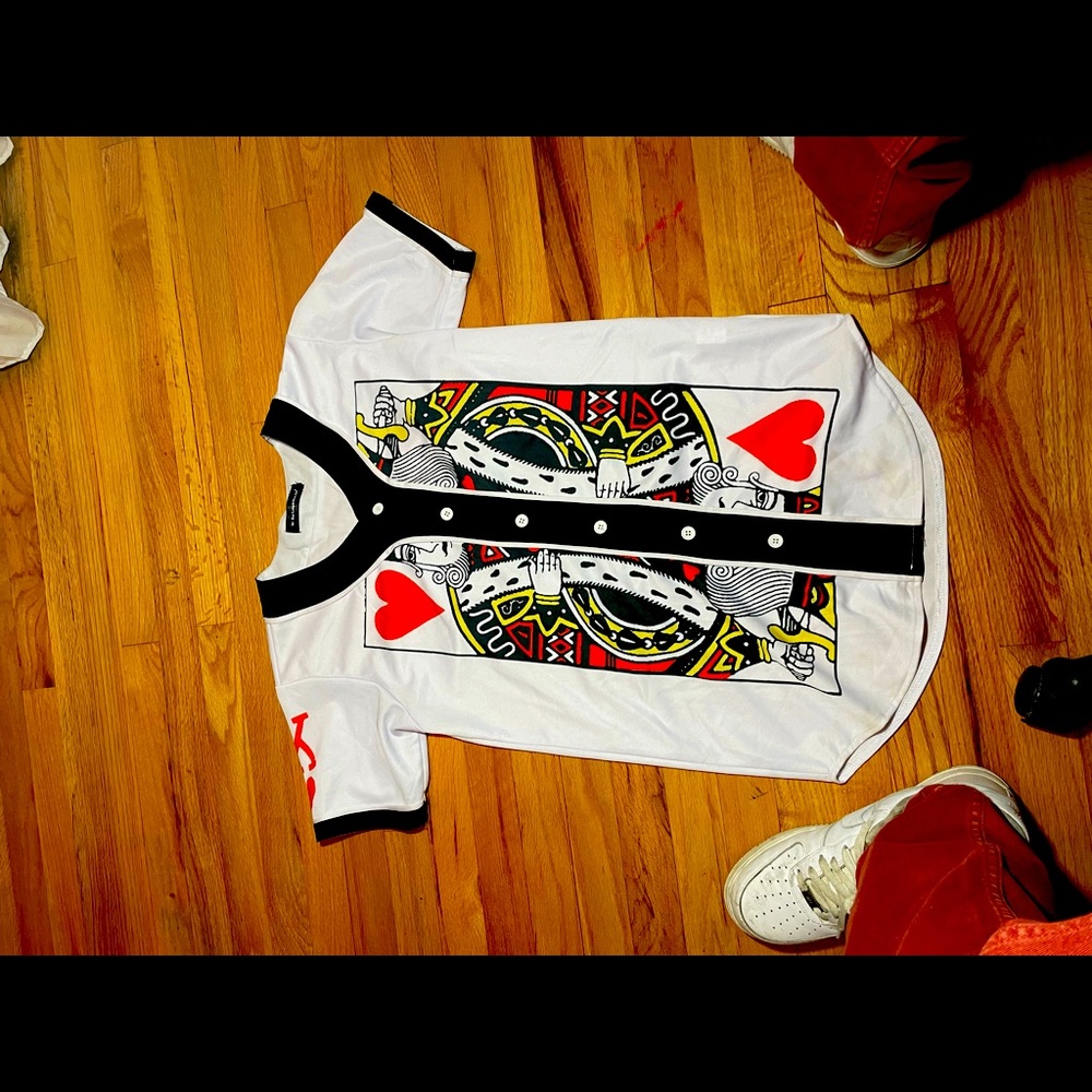 King of Hearts Playing Cards Jersey, Size S